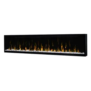 Dimplex XL74 Ignite XL Built-In Linear Electric Fireplace 74" - MEDIA WALL LED COLOURS - CRYSTALS - REALISTIC EFFECT FLAMES -