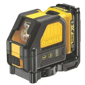 Dewalt DCE088D1R 12v Cross Line Laser Level Red Self Levelling 1x2ah Tstak Case