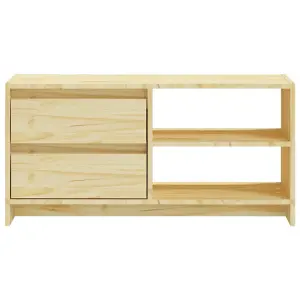 vidaXL TV Cabinet 80x31x39 cm Solid Pinewood