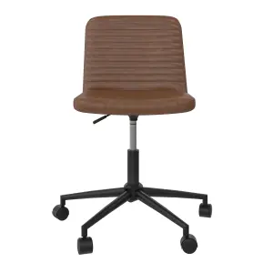 Corey Office Task Chair Camel Faux Leather