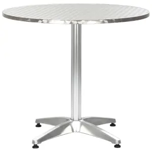 Berkfield Garden Table Silver 80x70 cm Aluminium