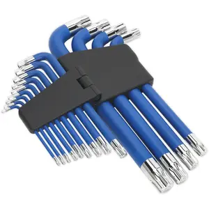 13-Piece Extra-Long Jumbo TRX-Star Key Set with Anti-Slip Coating - T10 to T80 Sizes