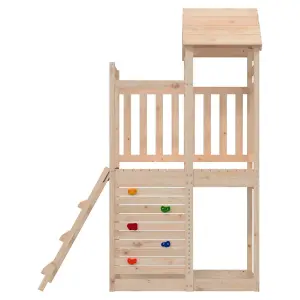 Berkfield Outdoor Playset 52.5x110.5x214 cm Solid Wood Pine