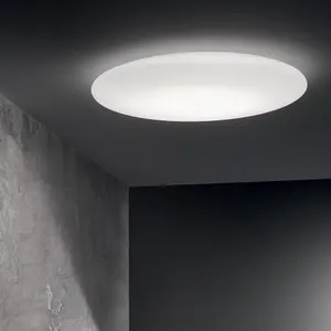 Luminosa Level LED Decorative Simple Flush White, 13000K