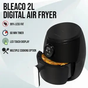 Belaco Air Fryer, 2L Digital Display, Rapid Air Circulation,  60 Min Timer,