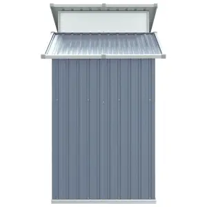 Berkfield Garden Shed Grey 270x130x208.5 cm Galvanised Steel