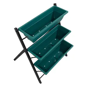 Woodside Drayton Metal Garden Planter - 3 Tier