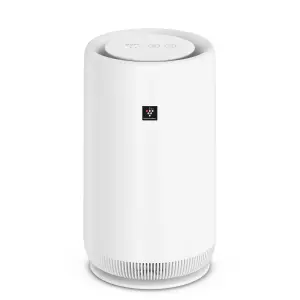 SHARP UA-PN1U-W Compact Tower Air Purifier with Plasmacluster Ion Technology & Night Light