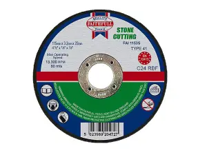 Faithfull 115mm Stone Cut Off Disc for Precision Cutting