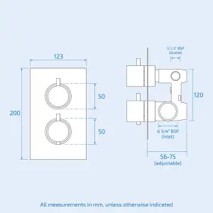 Nes Home 2 Dial 2 Way Round Concealed Thermostatic Shower Mixer,Head,Handset set