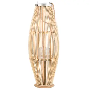 Beliani Boho Lantern TAHITI Wood Natural