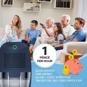 Air Pro Dehumidifier 600ml Moisture Absorber - Mini Air Dehumidifier For Home - Portable Electric Mould Damp Condensation Remover