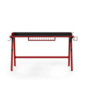 Fuego Gaming Desk in Black / Red