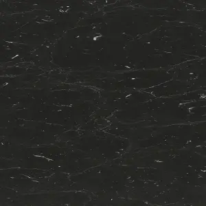 GoodHome 38mm Kala Matt Black Stone effect Laminate Square edge Kitchen Worktop, (L)3000mm