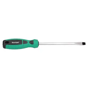 8.0mm x 150mm Slotted Flat Headed Screwdriver with Magnetic Tip Rubber Handle