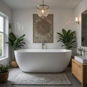 Girona Freestanding Stone Bath 1500mm