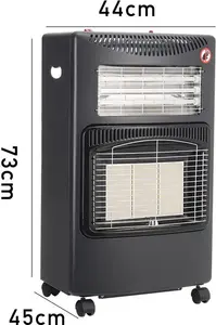 Portable Indoor Heater 4.2Kw Home Butane Calor Gas Heating Regulator&Hose Mobile