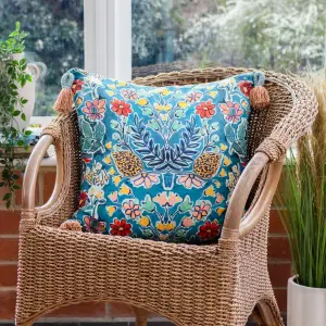 Wylder Adeline Floral Tasselled Cushion Cover