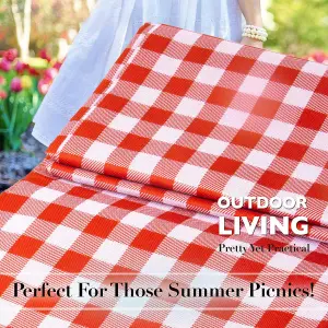 Red Oxford Picnic Blanket - Waterproof Gingham - Summit