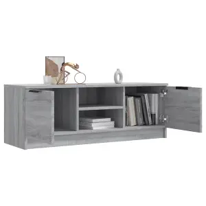 vidaXL TV Cabinet Grey Sonoma 102x35x36.5 cm Engineered Wood