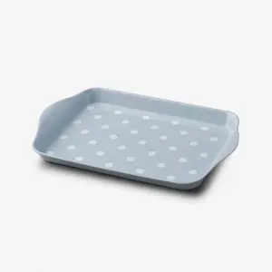 Zeal Melamine Mini Dotty Serving Tray, Duck Egg Blue