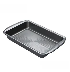 Circulon Momentum Grey Rectangular Carbon Steel Dishwasher Safe Non-Stick Brownie Cake Tin