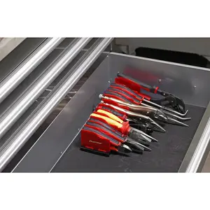 250mm 10 Pliers Rack - Tool Drawer Tidy / Management Divider - Adjustable Slots