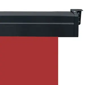 Berkfield Balcony Side Awning 140x250 cm Red