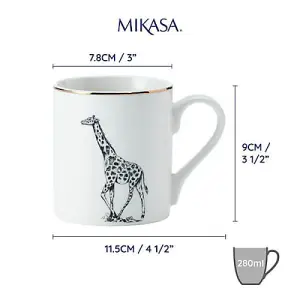 Mikasa Giraffe 280ml Straight-Sided Mug