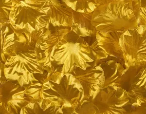 100 Best Artificial Metallic Gold Silk Rose Petals for wedding valentines romantic