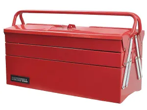 Faithfull NTBC122B Metal Cantilever Toolbox - 5 Tray 49cm (19in) FAITBC519