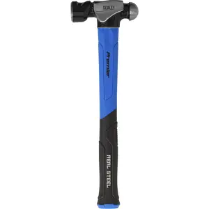 High-Quality 32oz Ball Pein Hammer with Fibreglass Shaft and Rubber Grip