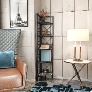 Decorotika Remo Corner Bookcase Shelving Unit