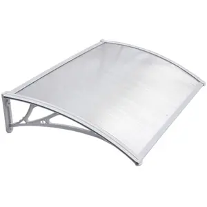 Yaheetech White Outdoor Awning Canopy for Window Front Door Porch, 120 x 76 cm