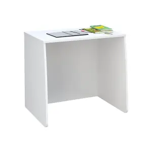 Loft Station Desk, Compact, Study Table, White