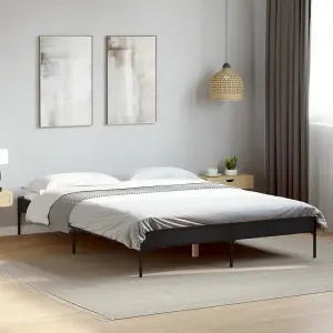 Berkfield Bed Frame without Mattress Black 120x200 cm