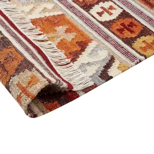 Wool Kilim Area Rug 200 x 300 cm Multicolour AYGAVAN