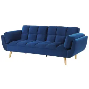 Sofa Bed ASBY Navy Blue Velvet