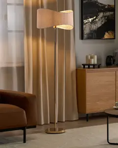 Metal Floor Lamp Gold CALVILLO