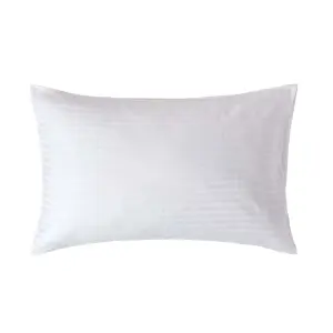 Homescapes White Egyptian Cotton Satin Stripe Housewife Pillowcase 330 TC