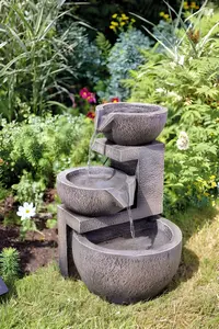 Primrose Genoa Solar Cascading Water Feature 49cm