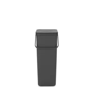 Brabantia Grey Plastic Bin - 40L Freestanding