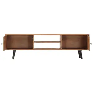 Berkfield TV Cabinet 140x30x40 cm Solid Acacia Wood