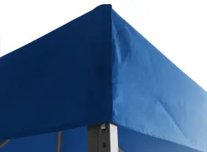 SunDaze 1-Tier Replacement Top Fabric for 3x3m Gazebo Pavilion Roof Canopy Blue