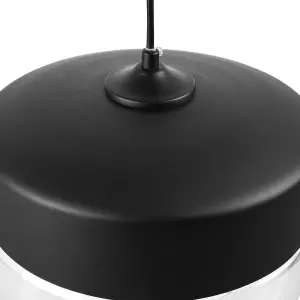 Glass Pendant Lamp Black MURRAY