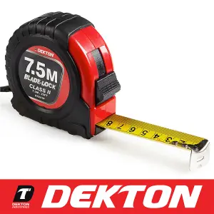 Dekton 7.5M X 25MM Hard Case Tape Measure