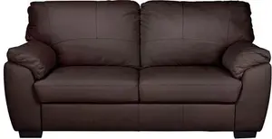 Argos Home Milano Leather 3 Seater Sofa - Chocolate