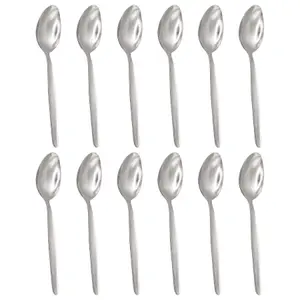 Economy Stainless Steel Dessert Spoons - 19cm - Pack of 12