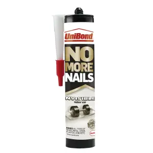 UniBond No More Nails Invisible Not water resistant Solvent-free Multi-material Grab adhesive 285g 0.29kg