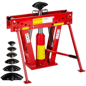 Hydraulic Pipe Bender - 12 tonnes pressure - red